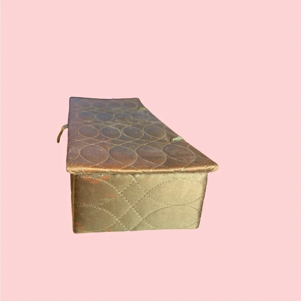 quilted vintage glove box